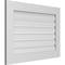 Ekena Millwork Vertical Surface Mount PVC Gable Vent: Functional, w/ 3-1/2"W x 1"P Standard Frame, 34"W x 24"H GVPVE34X2401SF - alternate 5